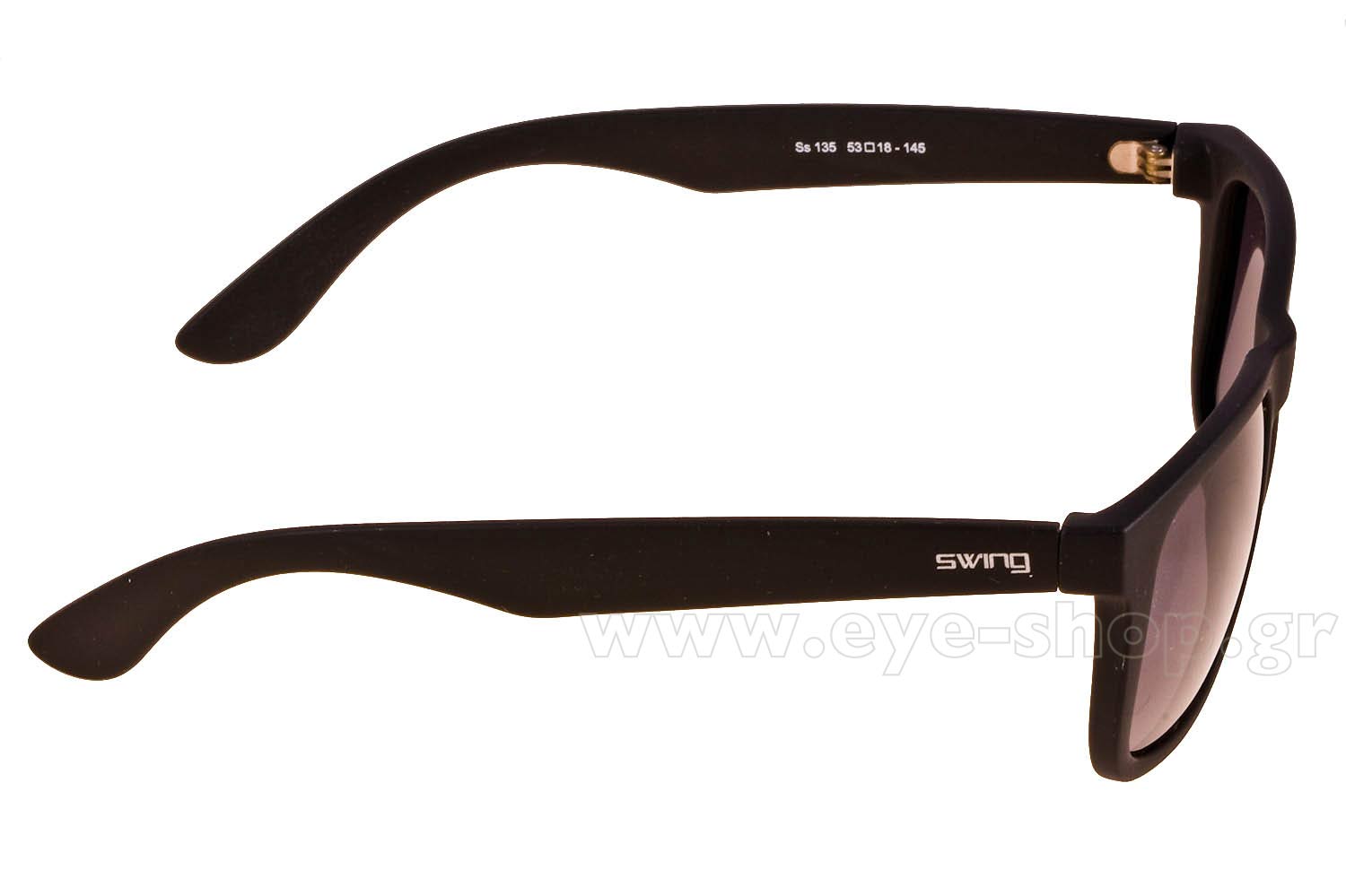 SUNGLASSES SWING SS135 BLACK POLA 53Ø Unisex 2020 | EyeShop ver1.