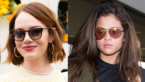 γυαλιά ηλίου selena-gomez-aviator-emma-stone-square-sunglasses 